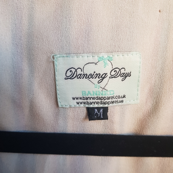 Vintage sailor Tie Front Stripped Swing A-Line Dress Sz M - Picture 5 of 8